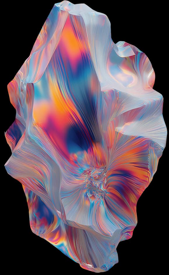 Iridescent creative rock